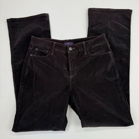 NYDJ Corduroy Jeans Boot Cut Pants Brown Size 10 - Picture 1 of 13